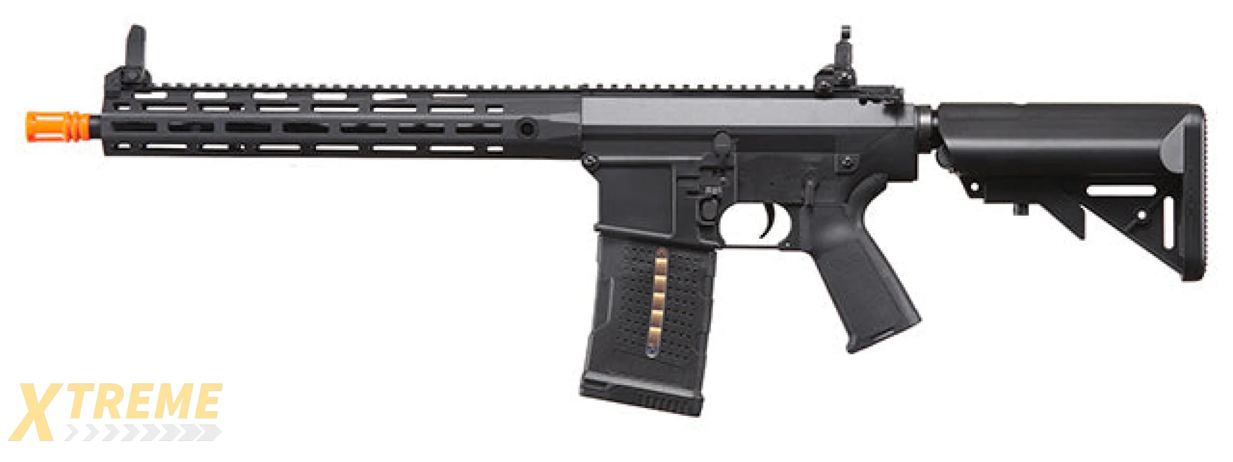 Lancer Tactical Battle X AEG Airsoft Rifle w/ SOPMOD Stock & MLOK Handguard - (Black)