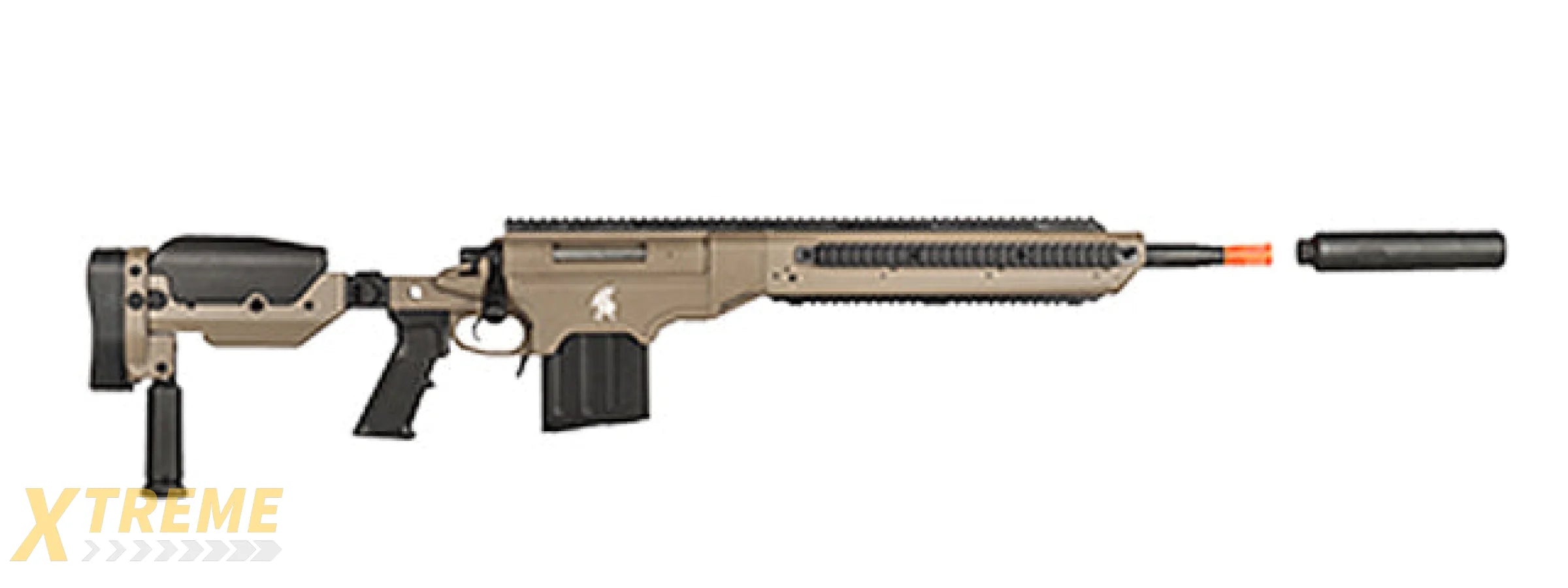 Lancer Tactical Bolt Action Sniper Rifle w/ Folding Stock (Color: Desert Earth)