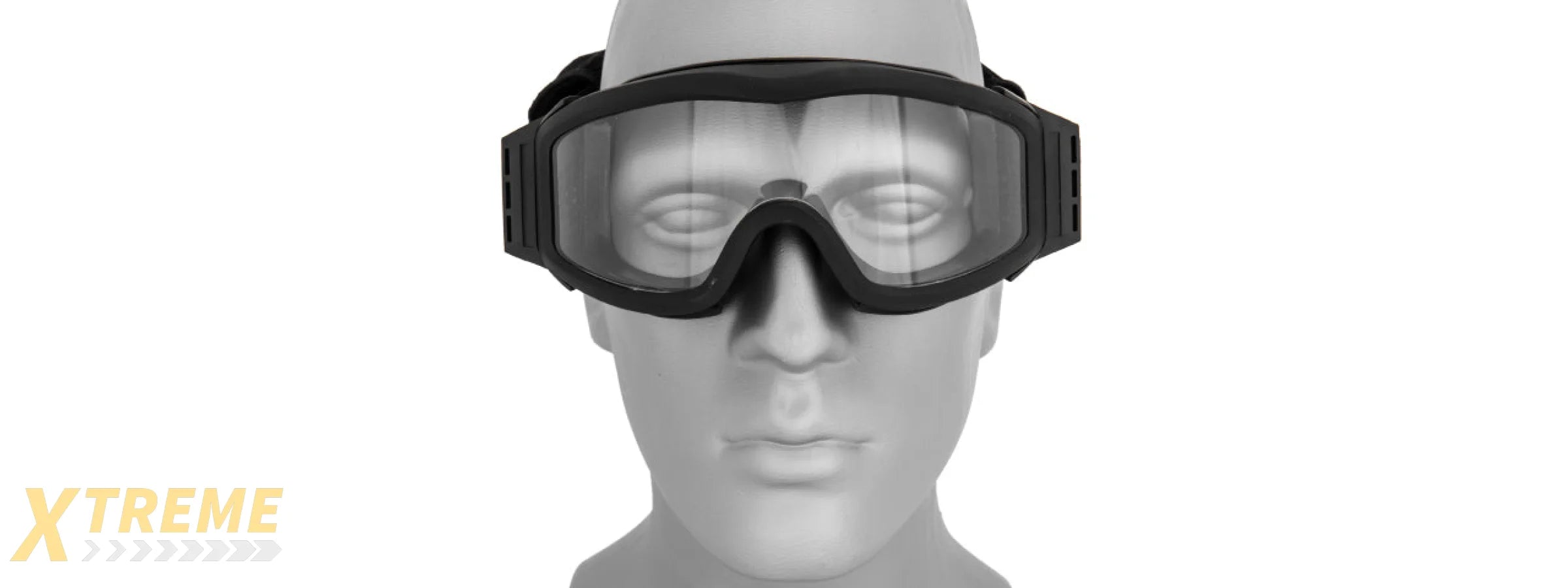 Lancer Tactical CA-201B Airsoft Safety Goggles Basic - Black Frame / Clear Lens