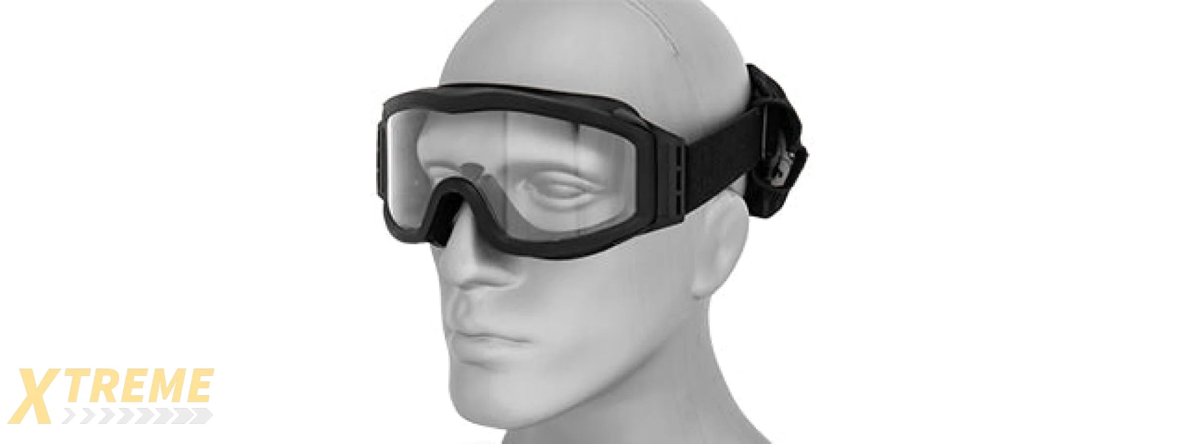 Lancer Tactical CA-201B Airsoft Safety Goggles Basic - Black Frame / Clear Lens