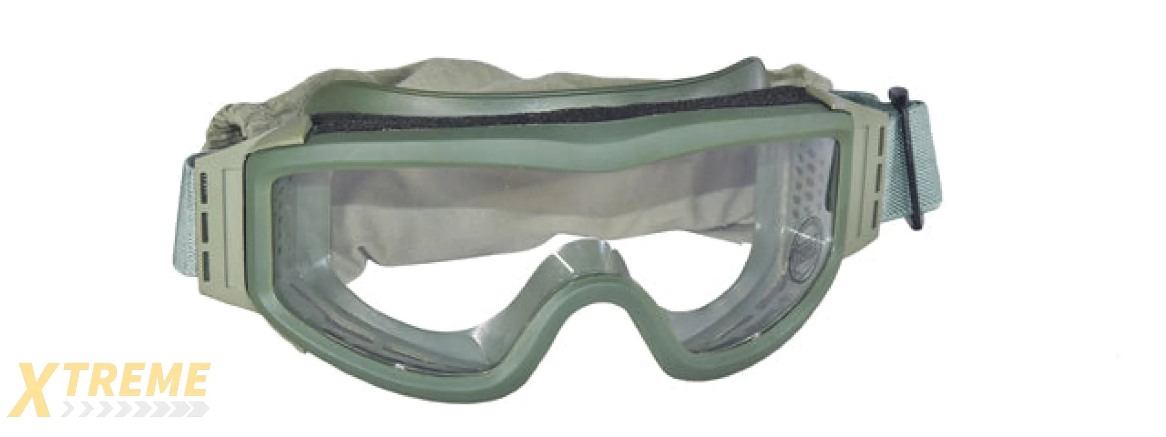 Lancer Tactical CA-201G Airsoft Safety Goggles Basic - OD Green / Clear Lens