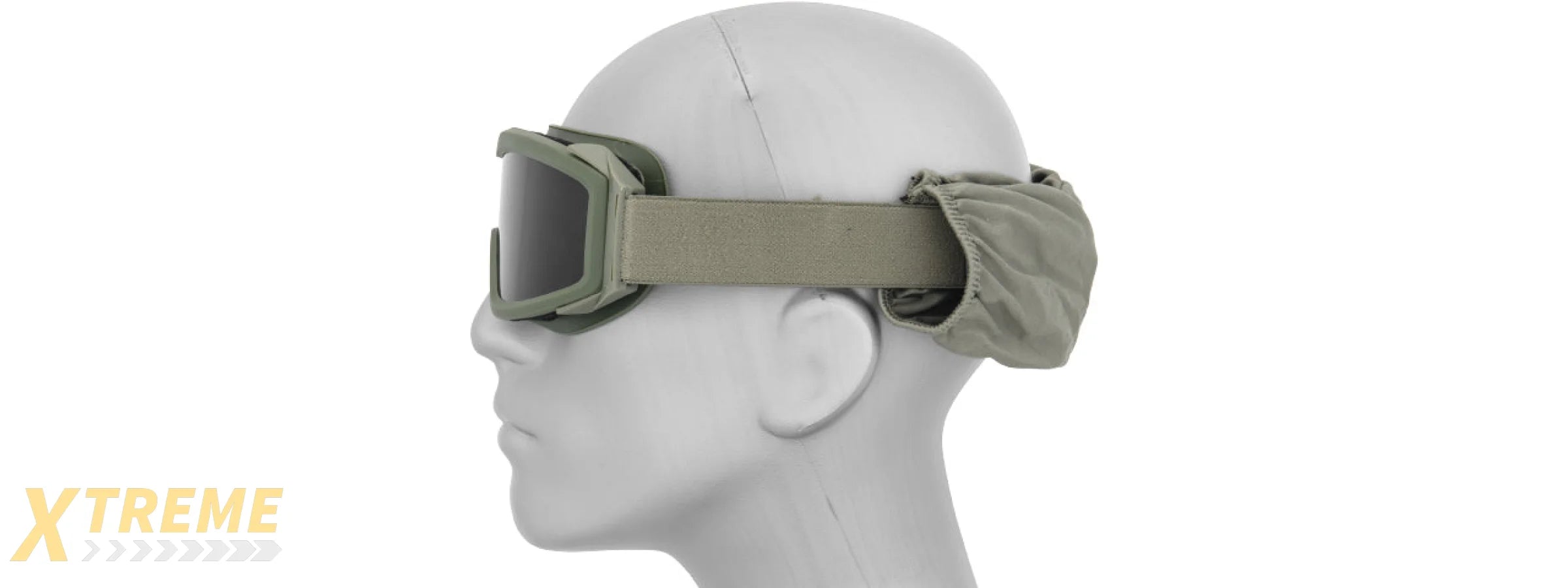 Lancer Tactical CA-203G Airsoft Safety Goggles Basic with Multi Lens Kit - OD Green Frame / Smoke, Clear and Yellow Lens