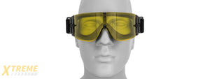 Lancer Tactical CA-234Y Goggles, Single Yellow Lens