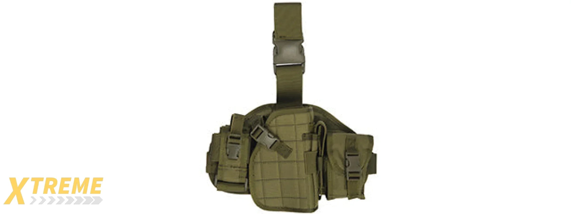 Lancer Tactical CA-324G Molle Platform Drop Leg Holster in OD