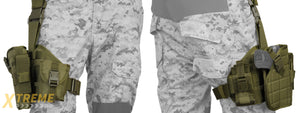 Lancer Tactical CA-324G Molle Platform Drop Leg Holster in OD