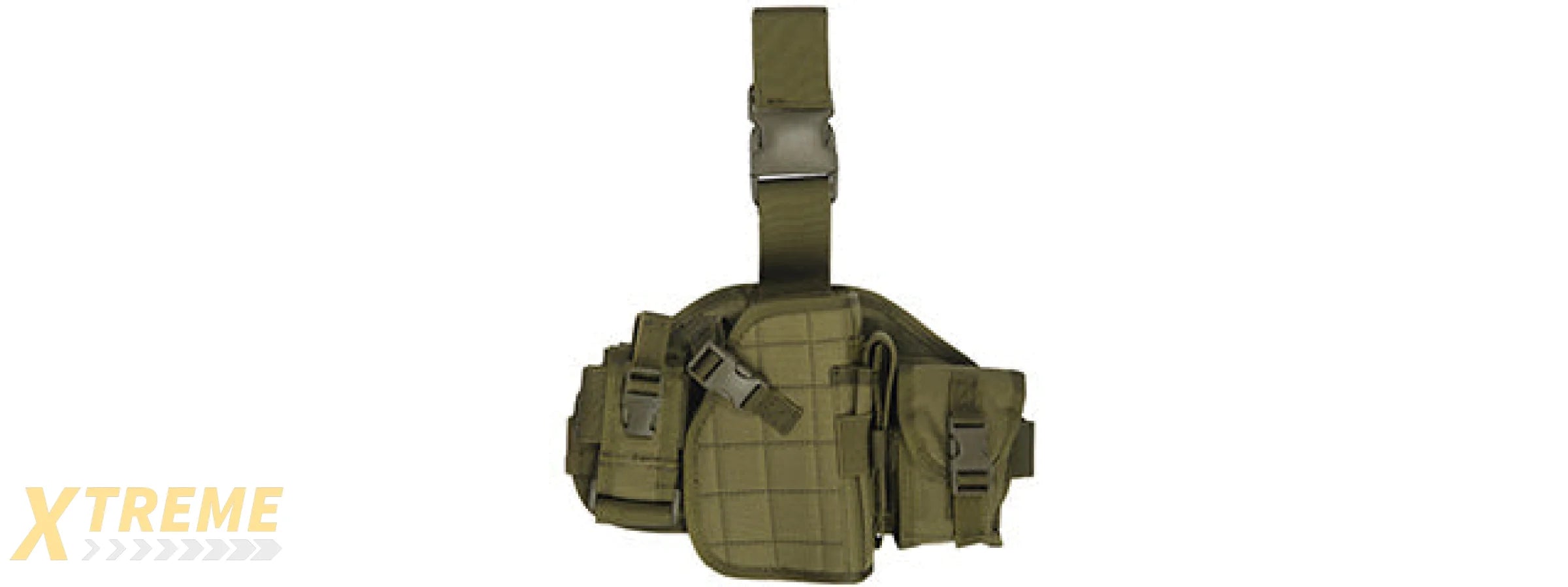 Lancer Tactical CA-324G Molle Platform Drop Leg Holster in OD