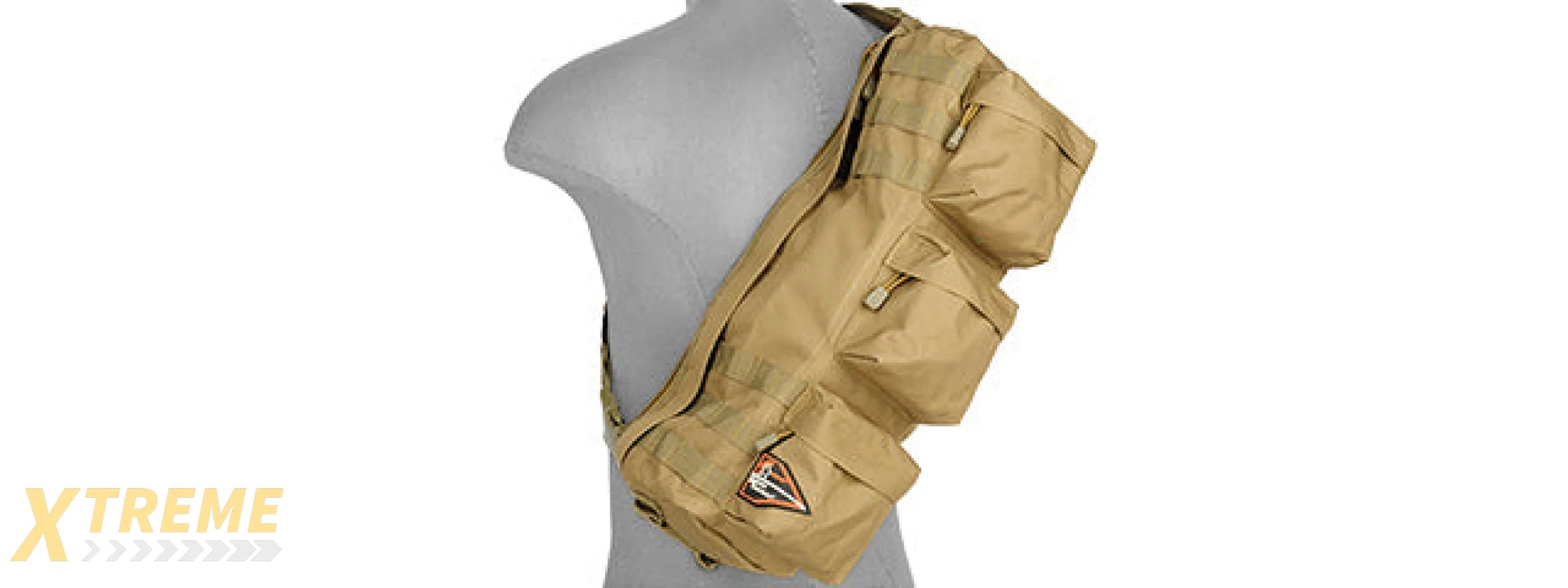 Lancer Tactical CA-351T Tactical Shoulder Go Pack Bag, Tan