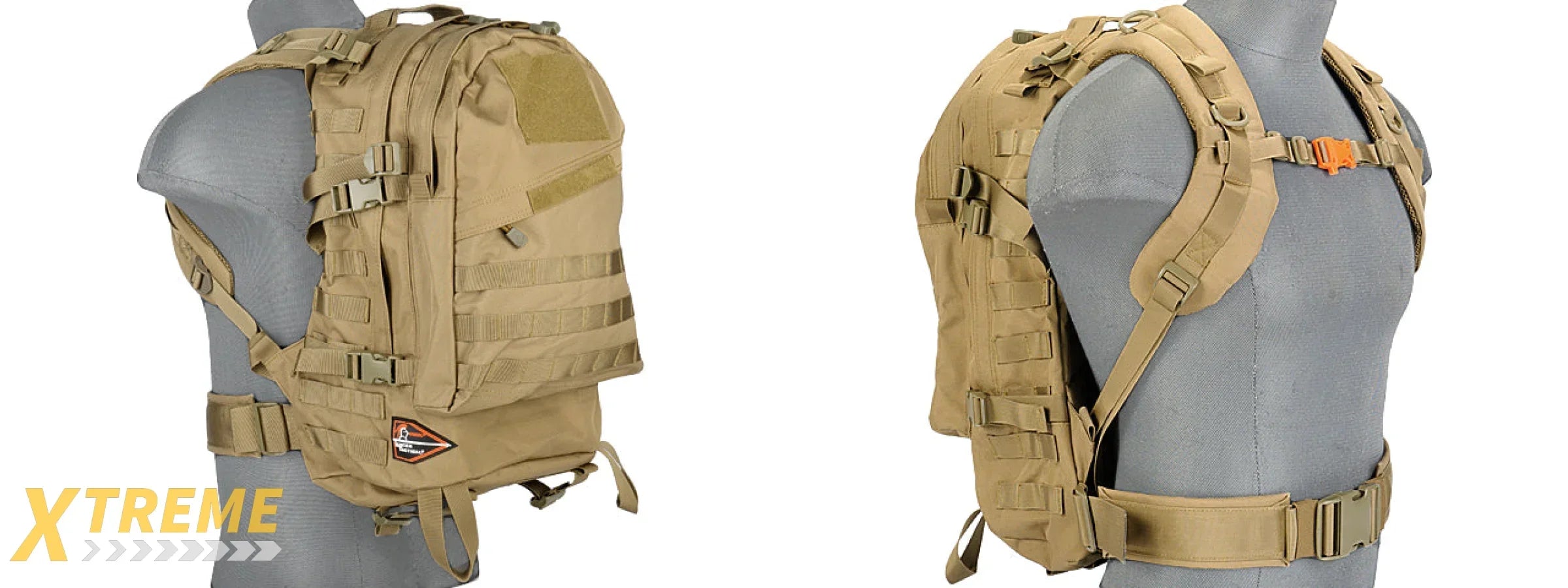 Lancer Tactical 3-Day Assault Pack (Color: Tan)