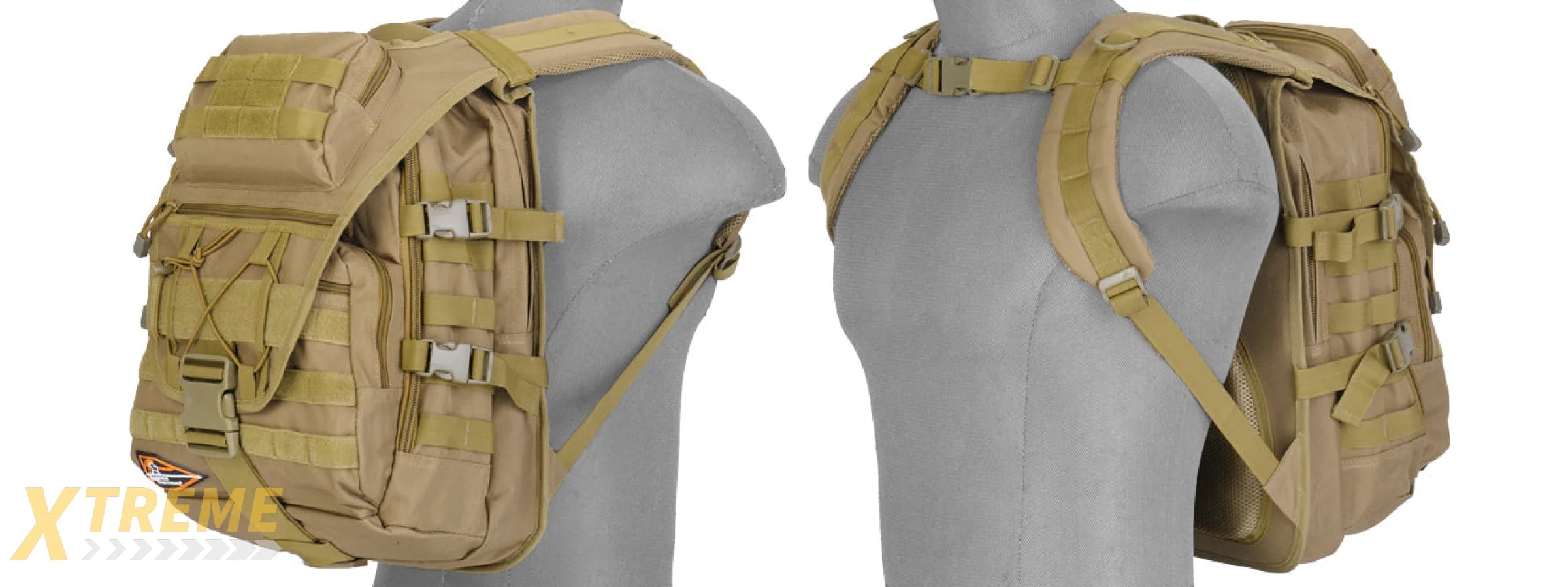 Lancer Tactical CA-357T Tactical Laptop Backpack, Tan