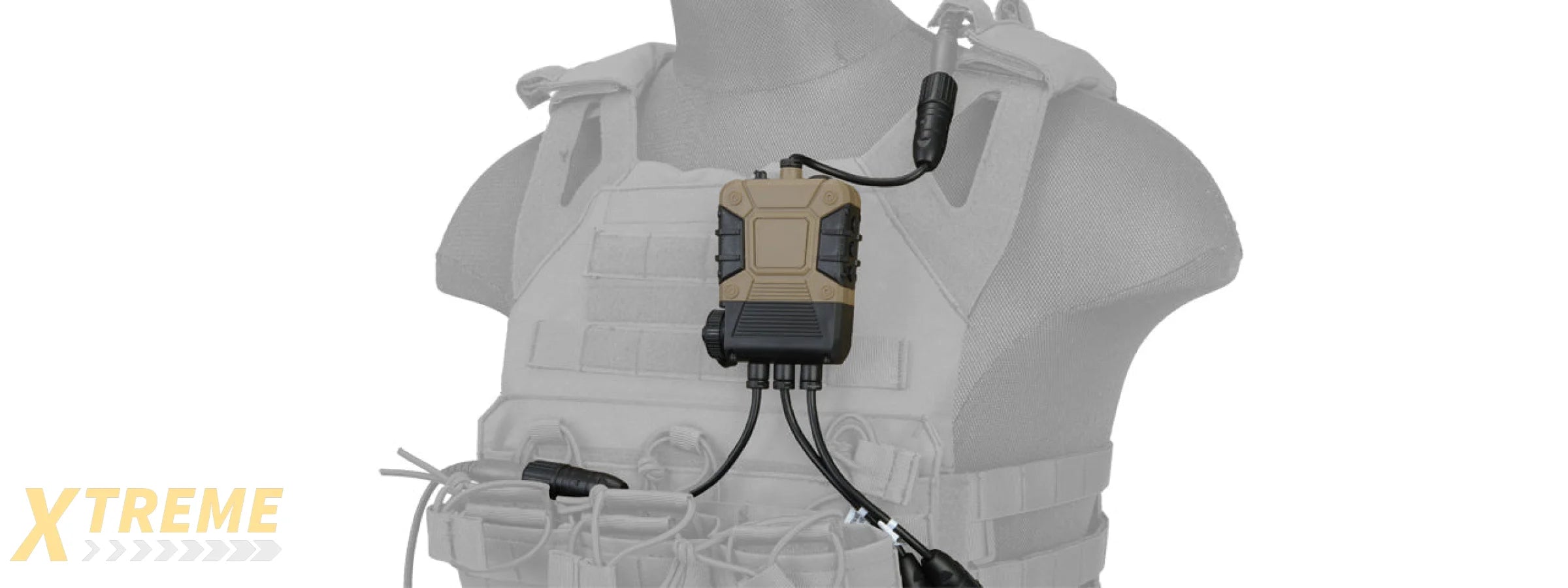 Lancer Tactical CA-787B Z4OPS Pro Push-to-Talk Lite Edition, 2-Pin