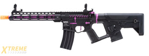 Lancer Tactical Enforcer Blackbird Skeleton AEG w/ Alpha Stock (Color: Black & Purple)