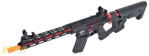 Lancer Tactical Enforcer BLACKBIRD Skeleton AEG w/ Alpha Stock HIGH FPS] (BLACK/RED)