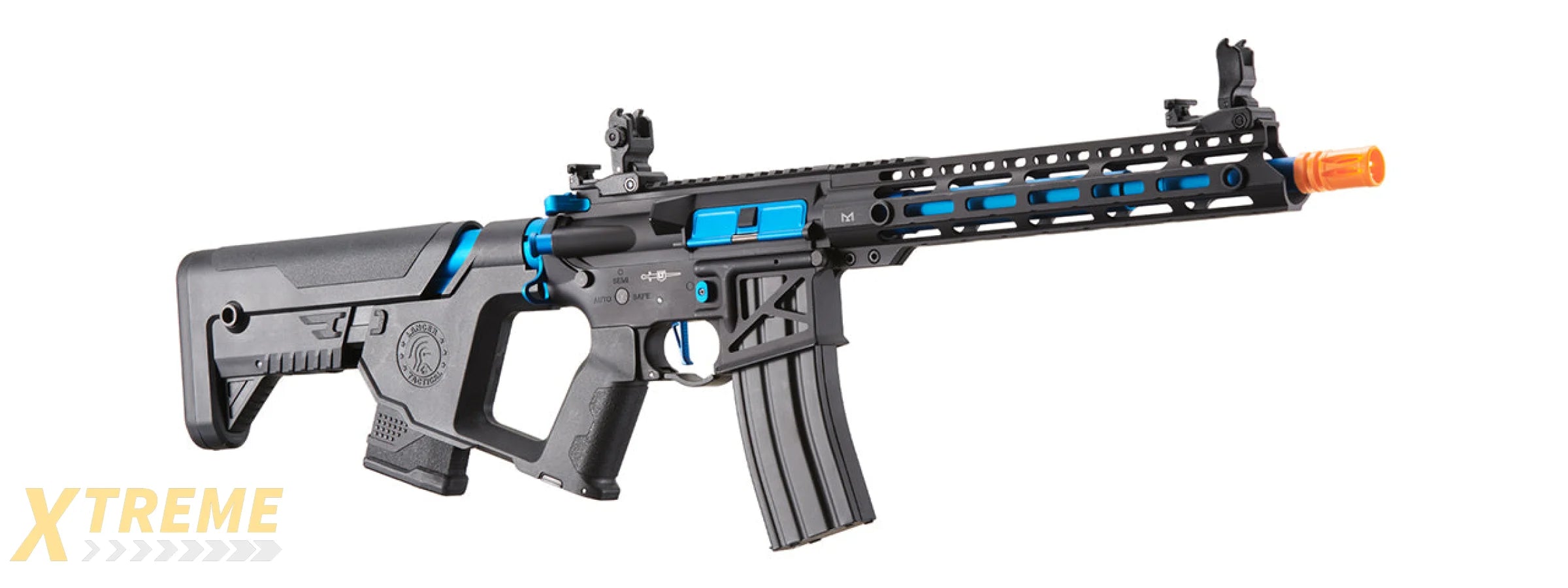 Lancer Tactical Enforcer BLACKBIRD Skeleton AEG w/ Alpha Stock HIGH FPS] (BLACK/BLUE)