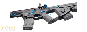 Lancer Tactical Enforcer BLACKBIRD Skeleton AEG w/ Alpha Stock HIGH FPS] (BLACK/BLUE)