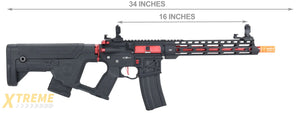 Lancer Tactical Enforcer BLACKBIRD Skeleton AEG w/ Alpha Stock HIGH FPS] (BLACK/RED)