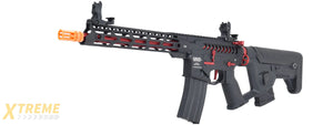 Lancer Tactical Enforcer BLACKBIRD Skeleton AEG w/ Alpha Stock LOW FPS] (BLACK/RED)