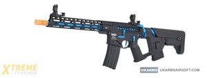 Lancer Tactical Enforcer BLACKBIRD Skeleton AEG w/ Alpha Stock LOW FPS] (BLACK/BLUE)