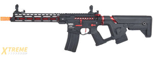 Lancer Tactical Enforcer BLACKBIRD Skeleton AEG w/ Alpha Stock LOW FPS] (BLACK/RED)