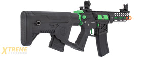 Lancer Tactical Enforcer NEEDLETAIL Skeleton AEG Low FPS] w/ Alpha Stock (BLACK/GREEN)
