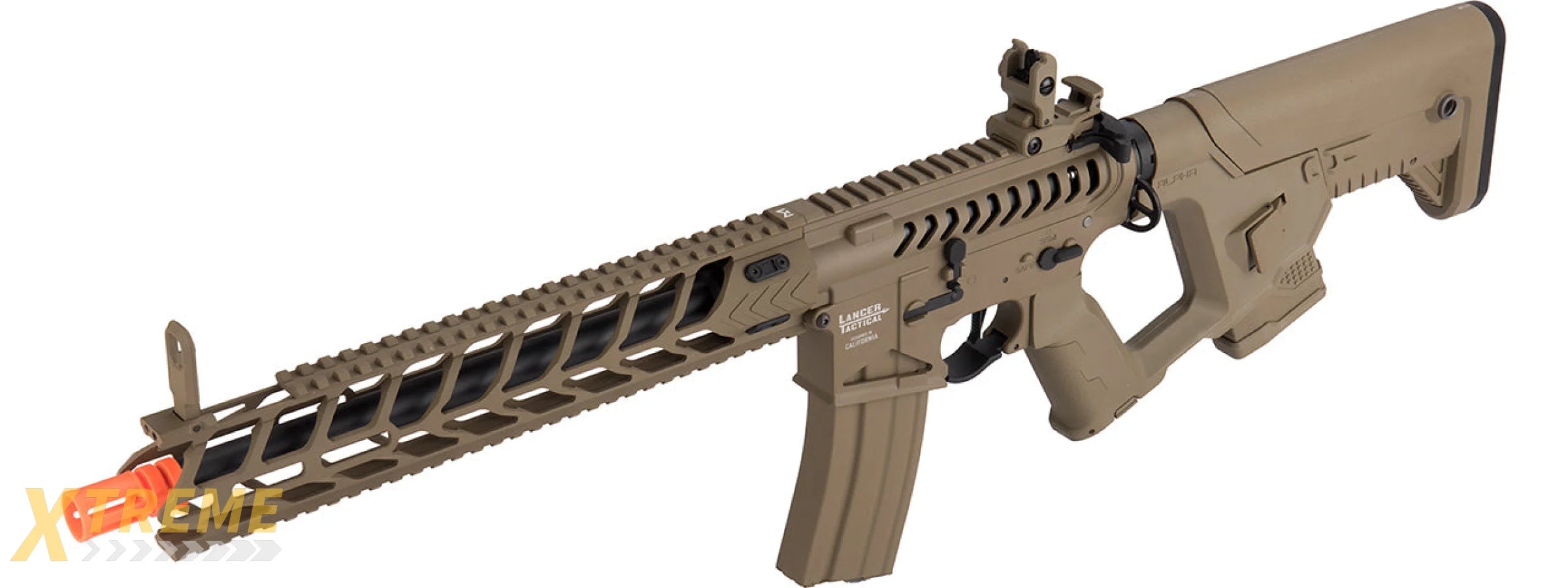 Lancer Tactical Enforcer NIGHT WING Skeleton AEG HIGH FPS] w/ Alpha Stock (TAN)