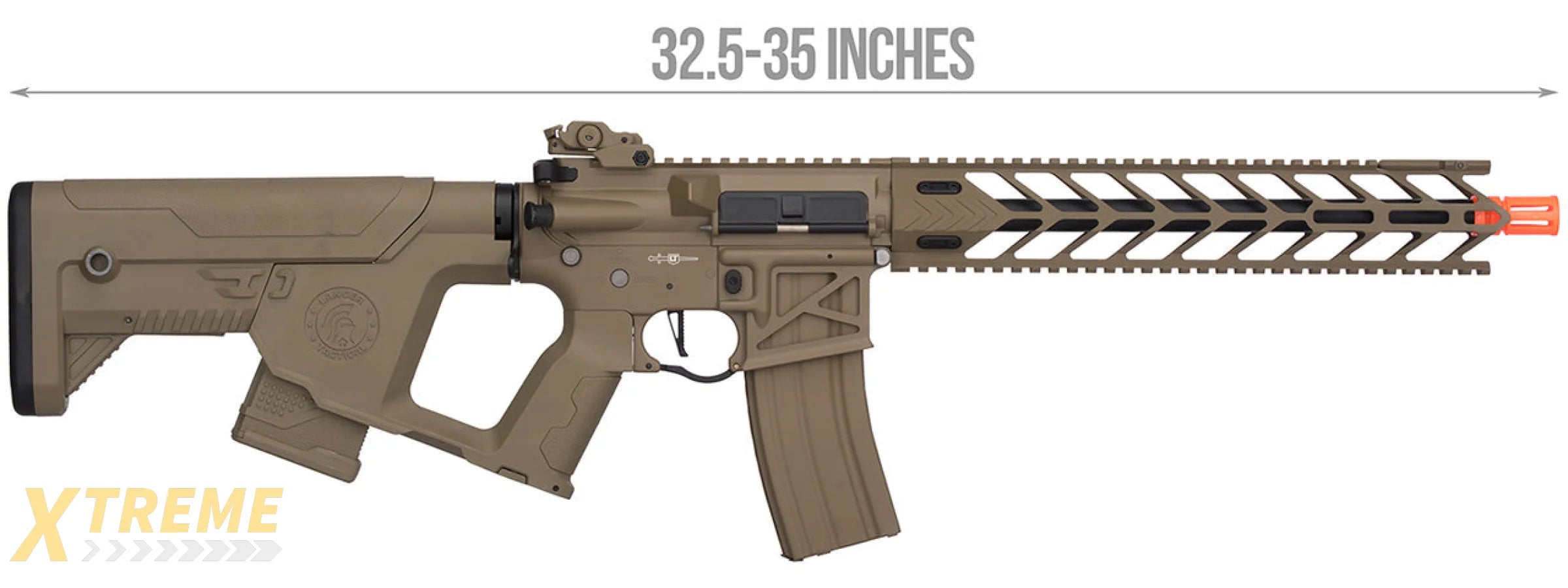 Lancer Tactical Enforcer NIGHT WING Skeleton AEG LOW FPS] w/ Alpha Stock (TAN)