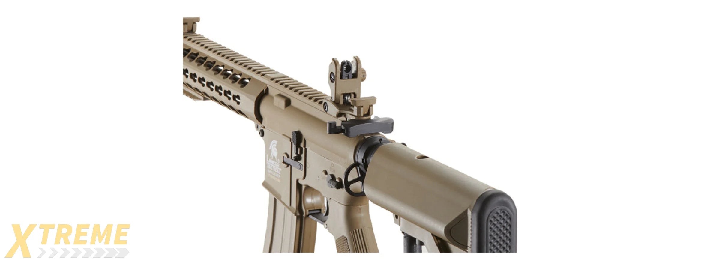 Lancer Tactical Gen 2 10 Keymod M4 Carbine Airsoft AEG Rifle (Color: Tan)