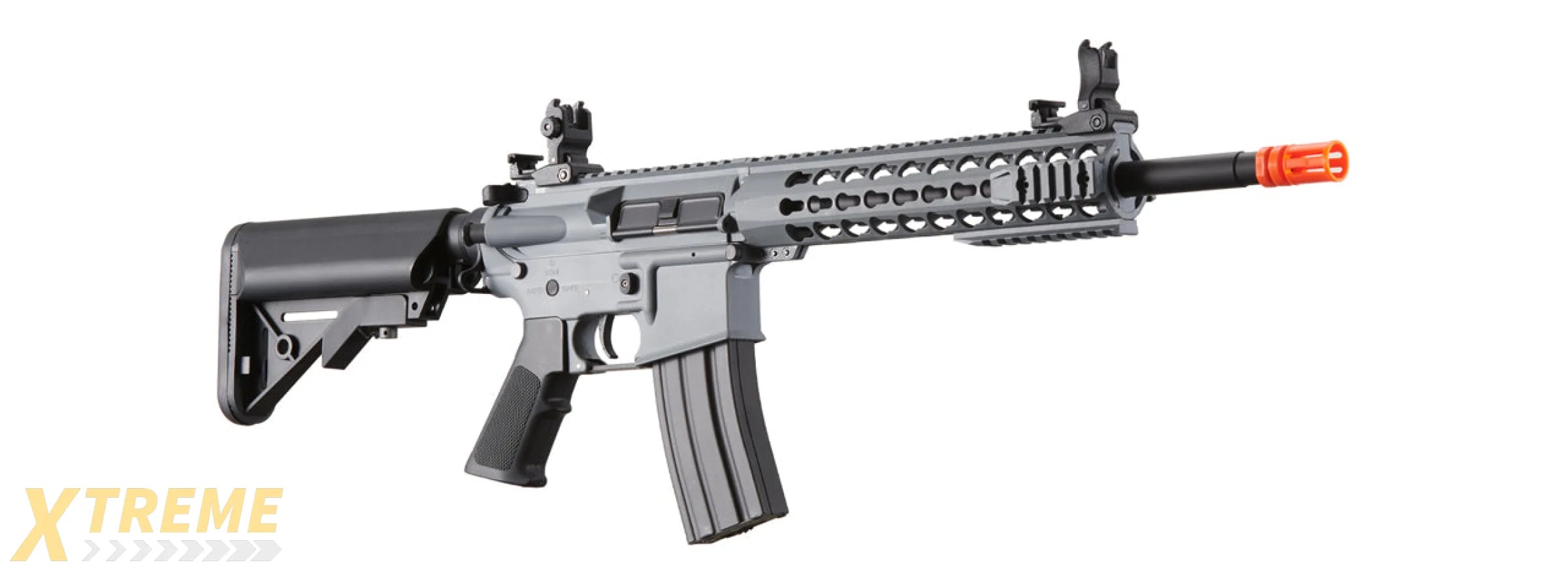 Lancer Tactical Gen 2 10 Keymod M4 Carbine Airsoft AEG Rifle (Color: Gray)