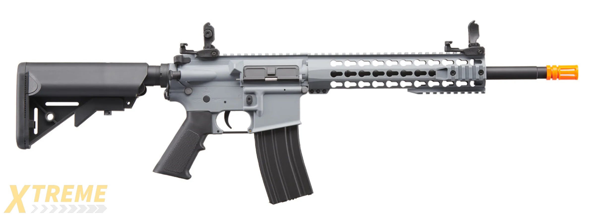 Lancer Tactical Gen 2 10 Keymod M4 Carbine Airsoft AEG Rifle (Color: Gray)