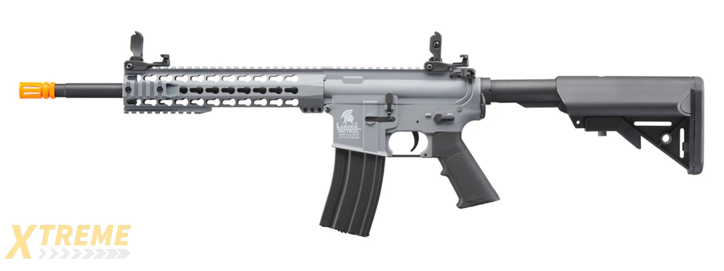 Lancer Tactical Gen 2 10 Keymod M4 Carbine Airsoft AEG Rifle (Color: Gray)