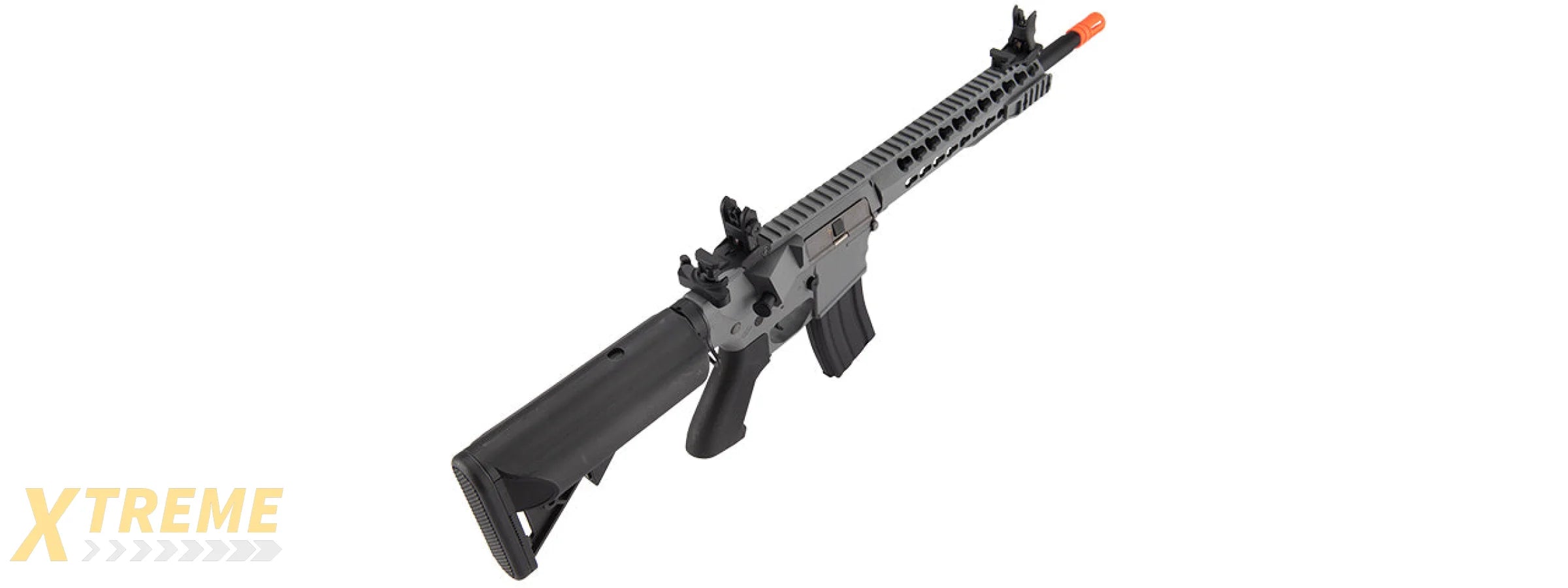Lancer Tactical Gen 2 10 KeyMod M4 Evo Airsoft AEG Rifle - Gray (Battery and Charger Included)
