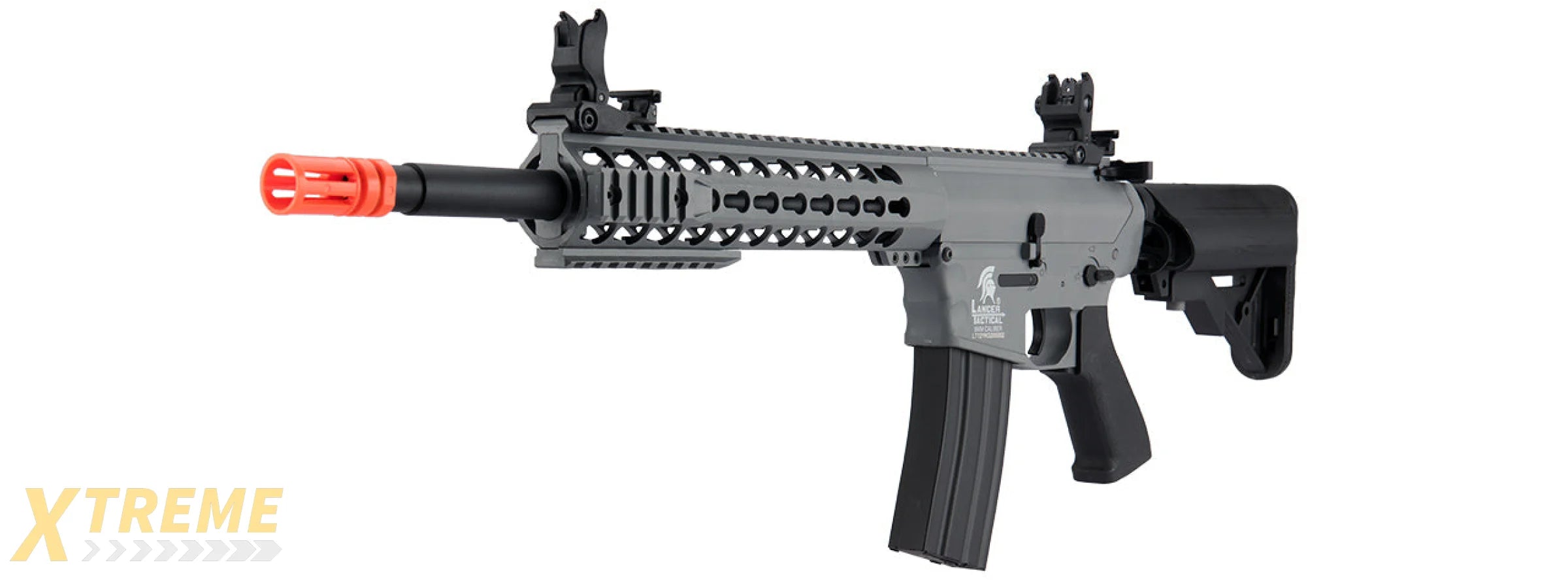Lancer Tactical Gen 2 10 KeyMod M4 Evo Airsoft AEG Rifle - Gray (Battery and Charger Included)