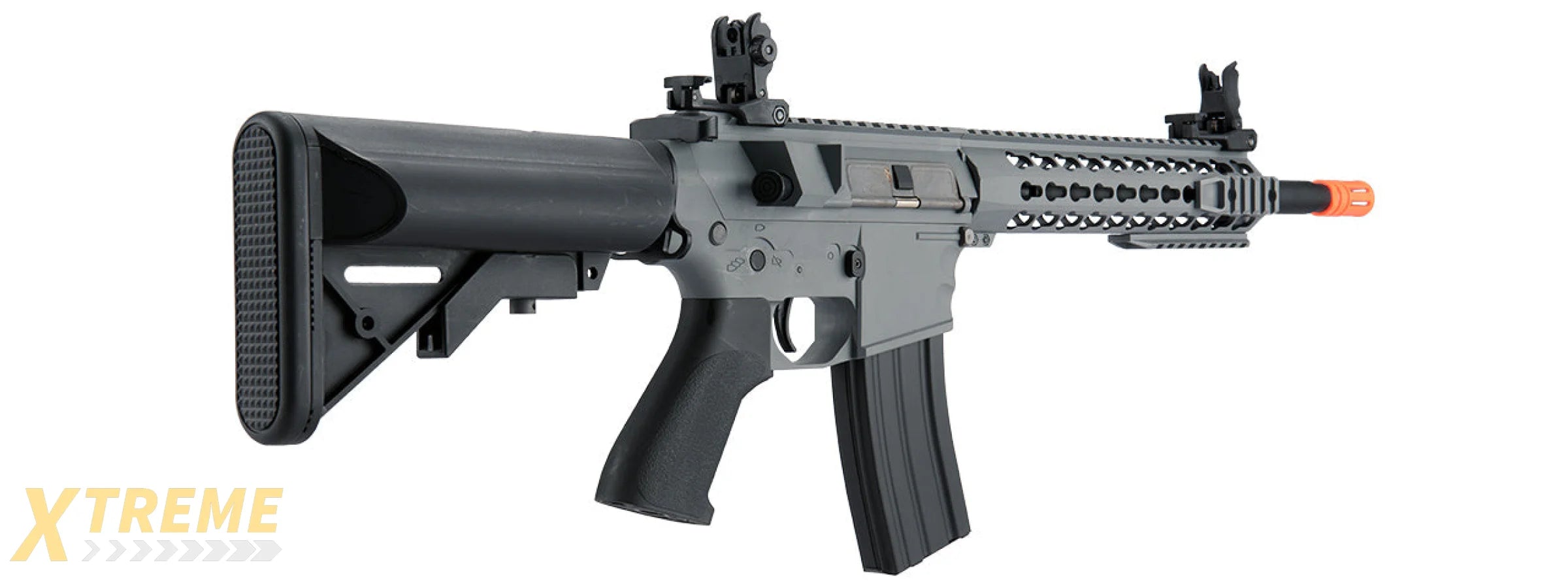Lancer Tactical Gen 2 10 KeyMod M4 Evo Airsoft AEG Rifle - Gray (Battery and Charger Included)