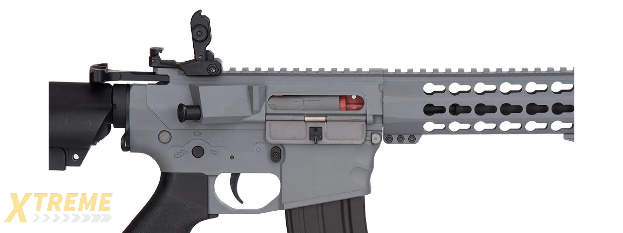 Lancer Tactical Gen 2 10 KeyMod M4 Evo Airsoft AEG Rifle - Gray (Battery and Charger Included)