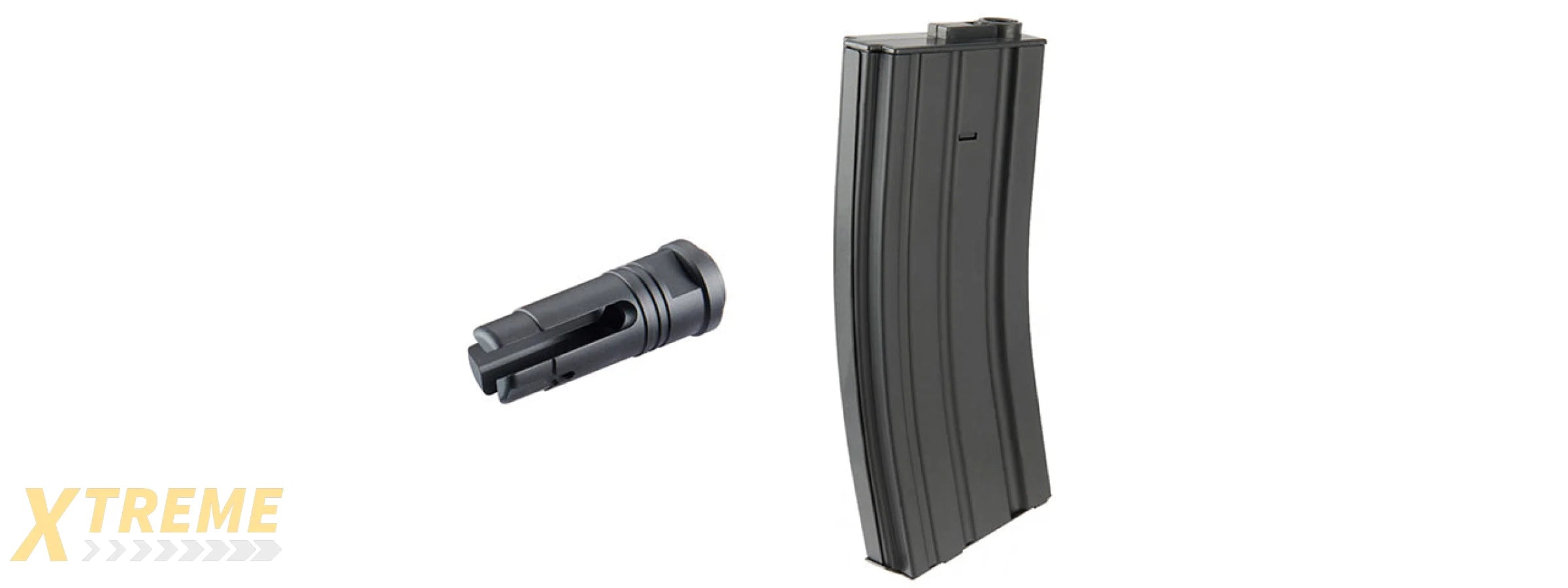 Lancer Tactical Gen 4 L119A2 M4/M16 Full Metal Airsoft Rifle - (Black)