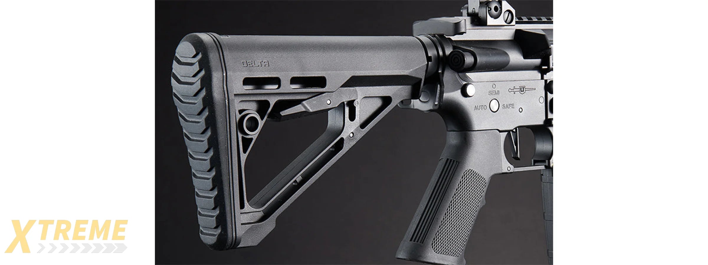 Lancer Tactical Gen 4 L119A2 M4/M16 Full Metal Airsoft Rifle - (Black)