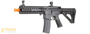 Lancer Tactical Gen 4 L119A2 M4/M16 Full Metal Airsoft Rifle - (Black)