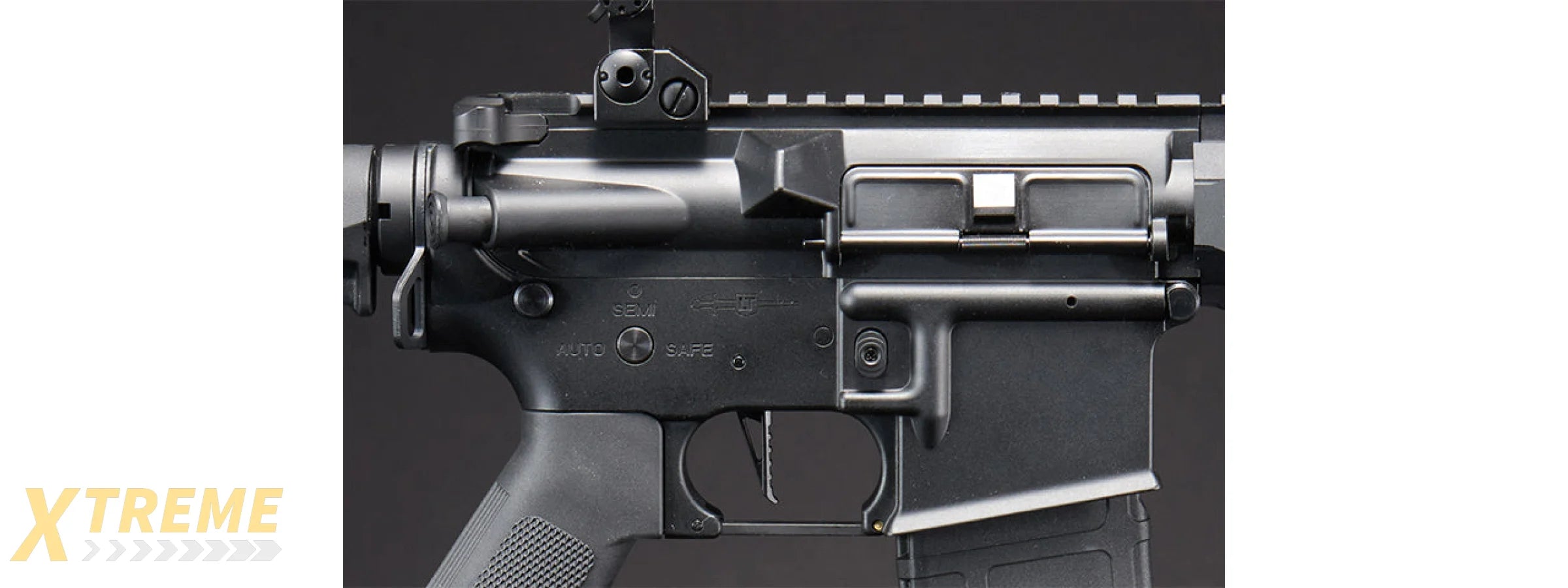 Lancer Tactical Gen 4 L119A2 M4/M16 Full Metal Airsoft Rifle - (Black)