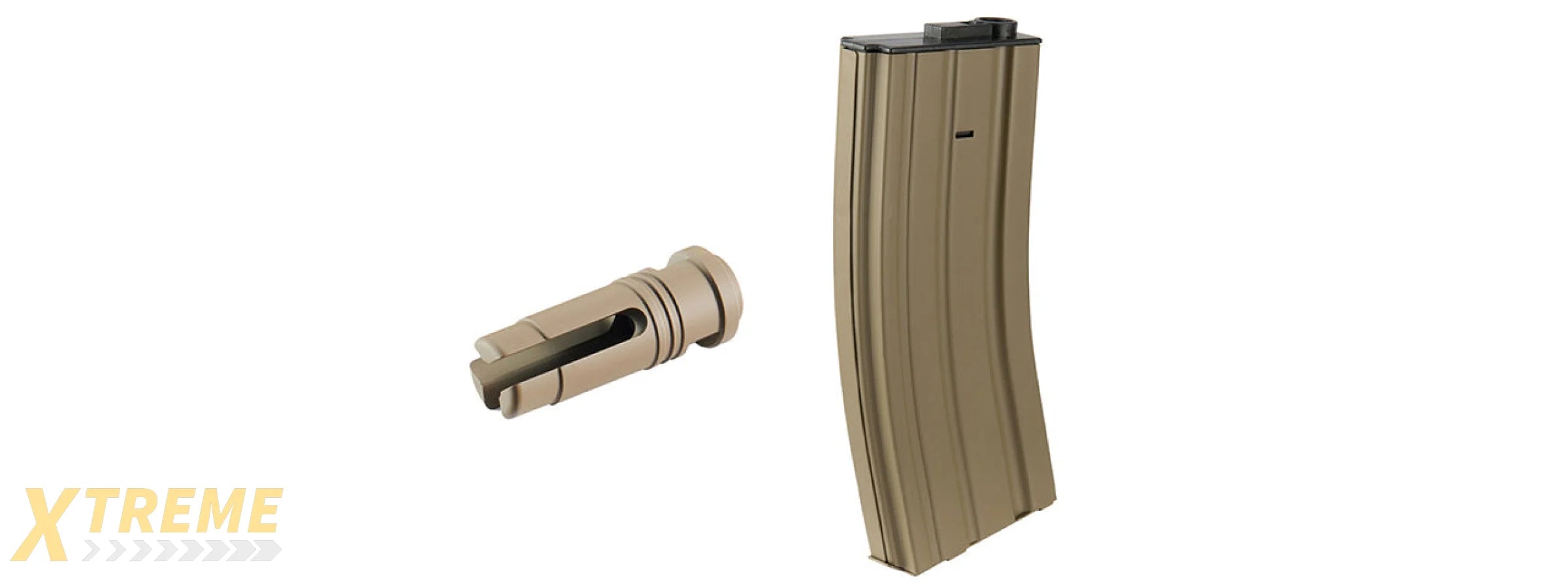 Lancer Tactical Gen 4 L119A2 M4/M16 Full Metal Airsoft Rifle - (Tan)