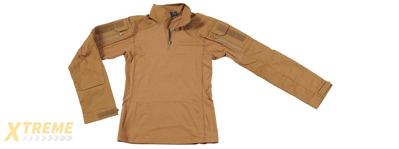 Lancer Tactical Gen4 Combat BDU XXL Airsoft Shirt (Tan) Shirt