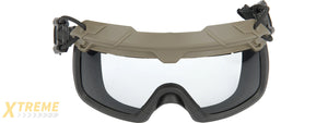 Lancer Tactical Helmet Safety Goggles [Clear Lens] (FOLIAGE)