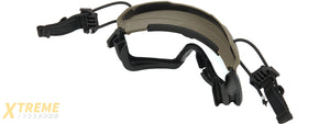 Lancer Tactical Helmet Safety Goggles [Clear Lens] (FOLIAGE)