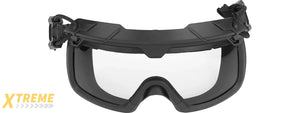 Lancer Tactical Helmet Safety Goggles [Clear Lens] (BLACK)