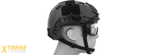 Lancer Tactical Helmet Safety Goggles [Clear Lens] (BLACK)