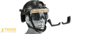 Lancer Tactical Helmet Safety Goggles [Smoke Lens] (AOR1)