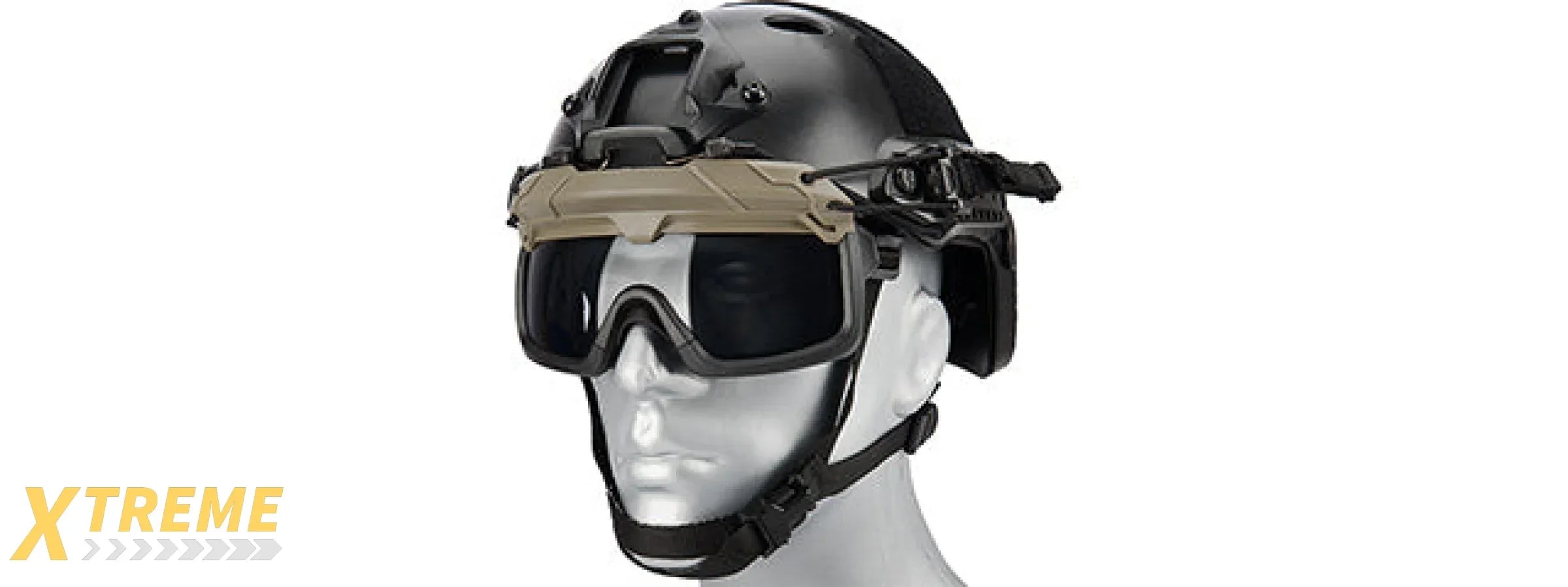 Lancer Tactical Helmet Safety Goggles [Smoke Lens] (FOLIAGE)