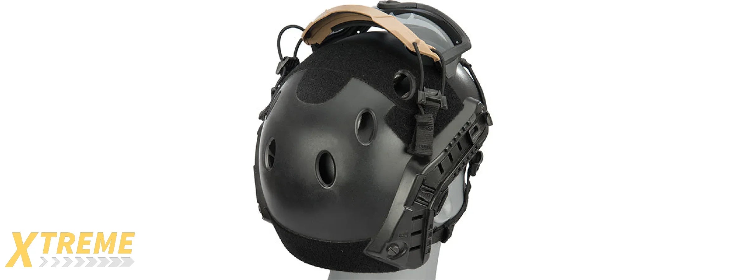 Lancer Tactical Helmet Safety Goggles [Smoke Lens] (TAN)