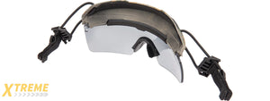 Lancer Tactical Helmet Safety Goggles [Smoke Lens] (DIGITAL WOODLAND)
