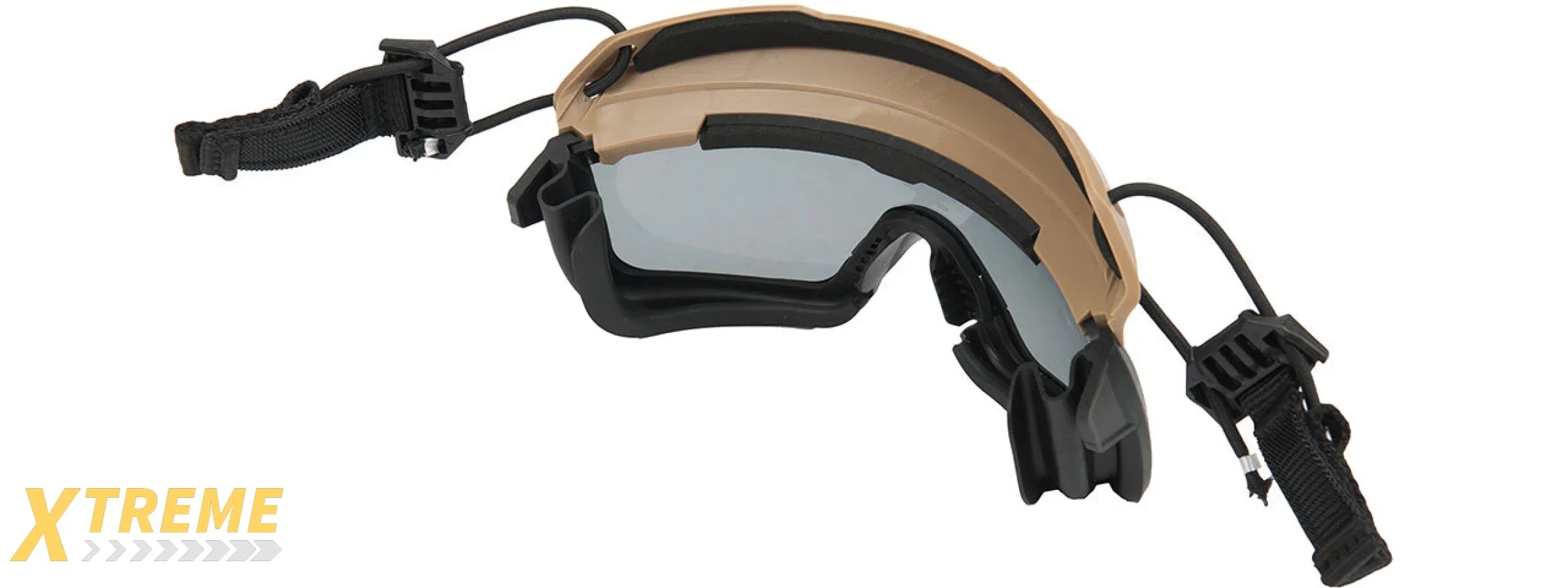 Lancer Tactical Helmet Safety Goggles [Smoke Lens] (TAN)