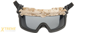 Lancer Tactical Helmet Safety Goggles [Smoke Lens] (AOR1)