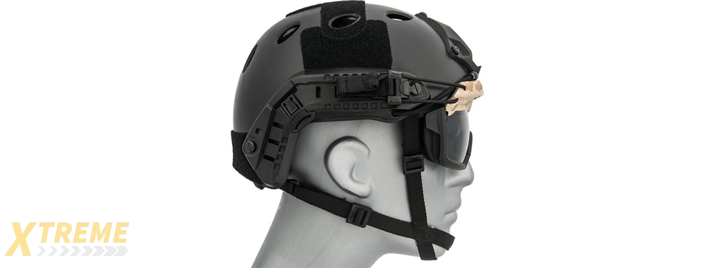 Lancer Tactical Helmet Safety Goggles [Smoke Lens] (AOR1)